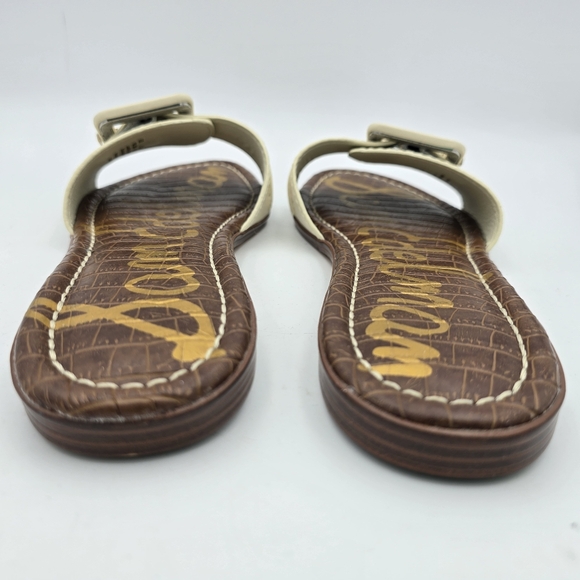 Sam Edelman Gaige Flat Slide Sandals, Modern Ivory, Women's 10.5, Like New! - Picture 8 of 12